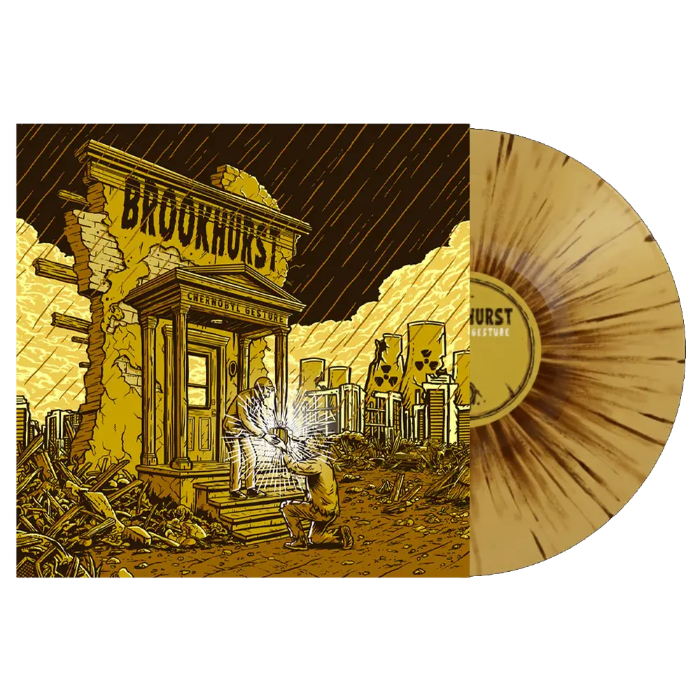BH - Mustard Brown Burst Splatter - Vinyl + Cover.webp