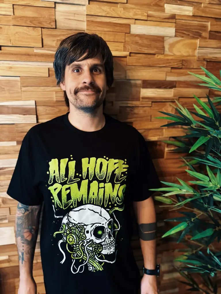 All Hope Remains Robo Skull Shirt