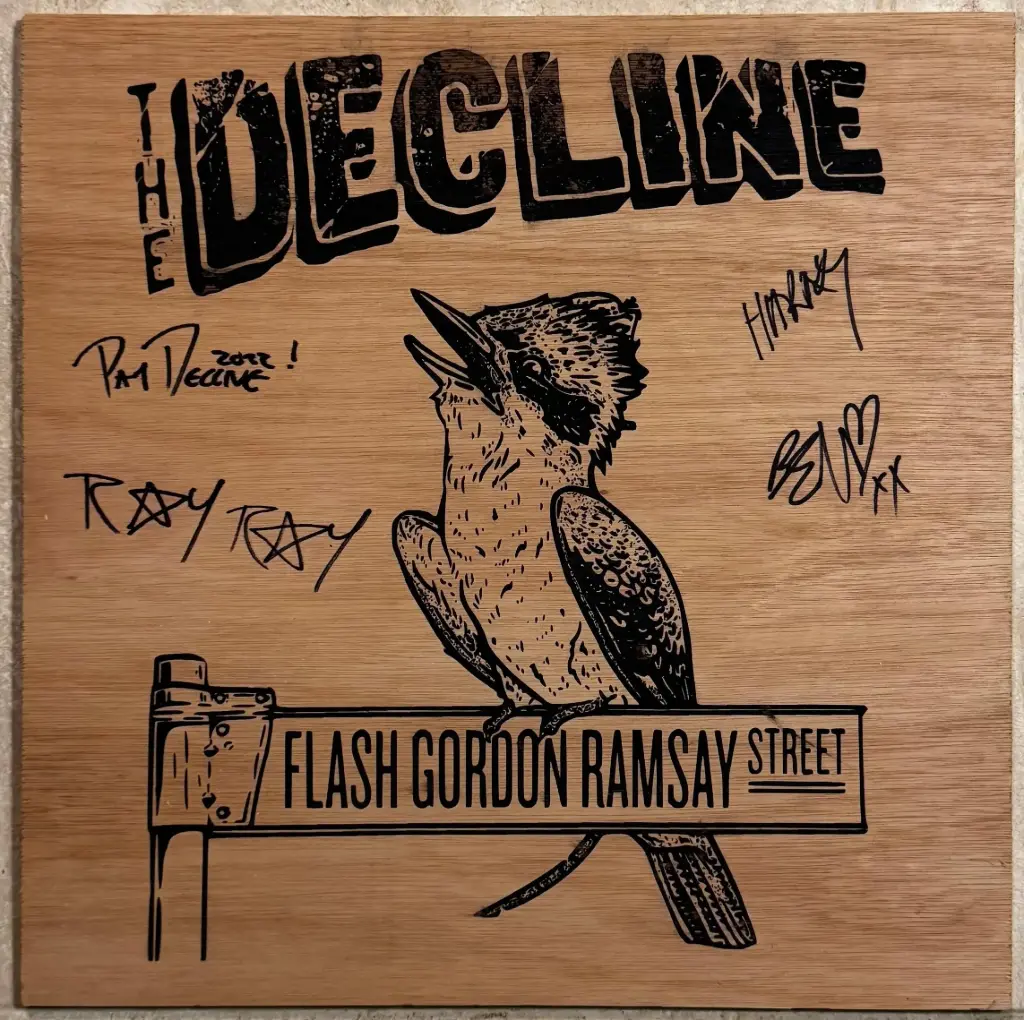Test Pressing The Decline - Flash Gordon Ramsay Street (signed)